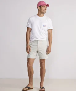 Shorts<Vineyard Vines 7 Inch Island Shorts Stone