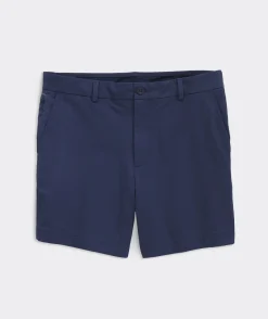 Shorts<Vineyard Vines 5 Inch On-The-Go Shorts Blue Blazer