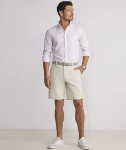 Shorts<Vineyard Vines 9 Inch On-The-Go Shorts Stone