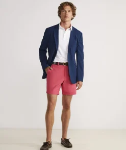 Shorts<Vineyard Vines 7 Inch On-The-Go Shorts Sailors Red