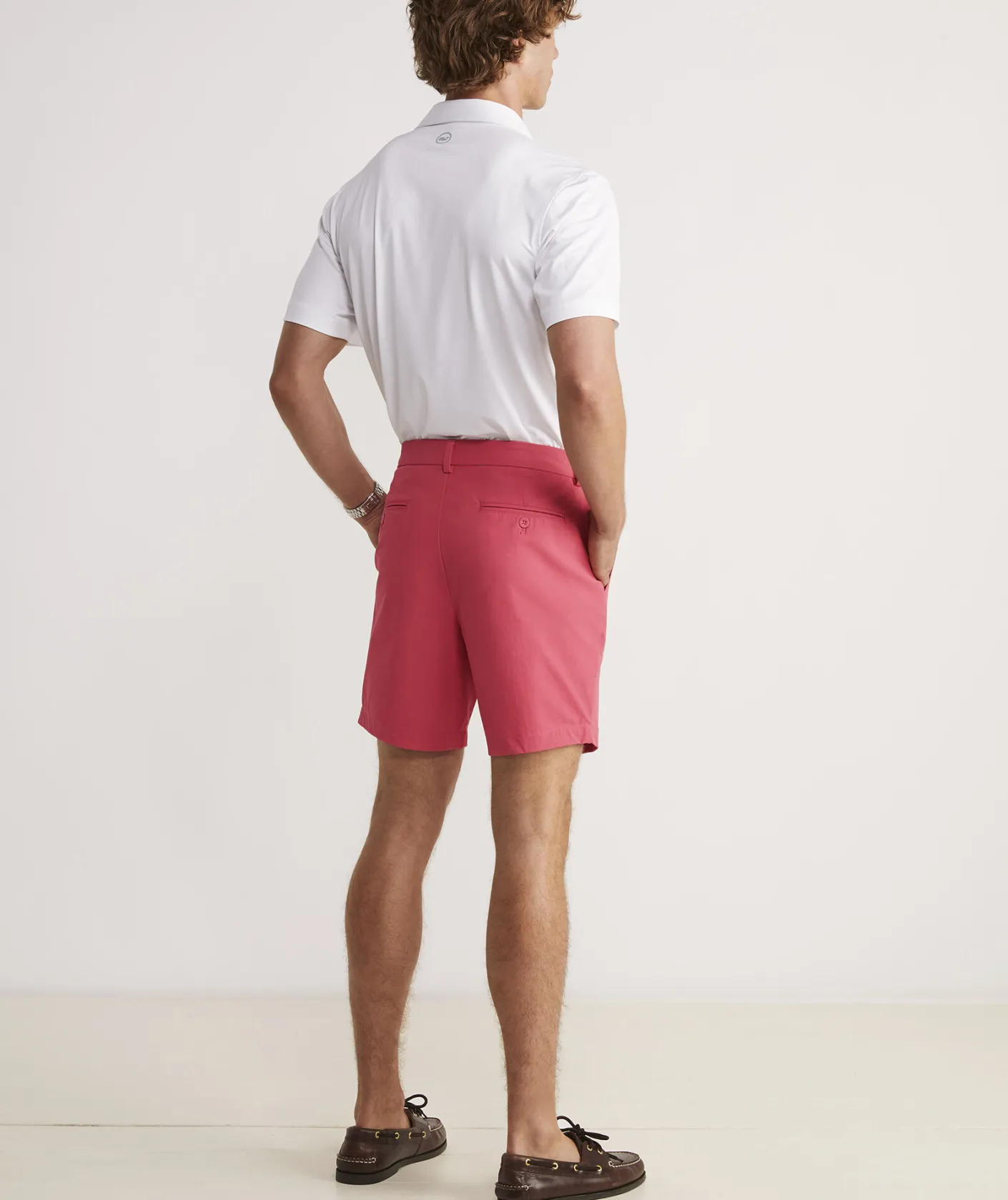 Shorts<Vineyard Vines 7 Inch On-The-Go Shorts Sailors Red