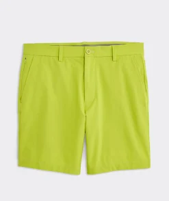 Shorts<Vineyard Vines 7 Inch On-The-Go Shorts Wild Lime
