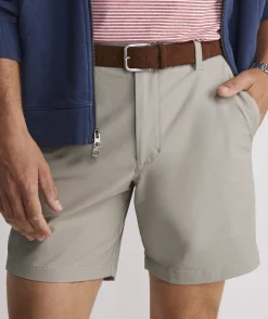 Shorts<Vineyard Vines 7 Inch On-The-Go Shorts Khaki