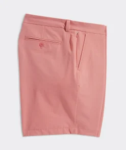 Shorts<Vineyard Vines 9 Inch On-The-Go Shorts Mai Tai