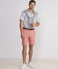 Shorts<Vineyard Vines 9 Inch On-The-Go Shorts Mai Tai