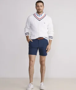 Shorts<Vineyard Vines 7 Inch On-The-Go Shorts Blue Blazer