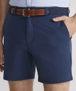 Shorts<Vineyard Vines 7 Inch On-The-Go Shorts Blue Blazer