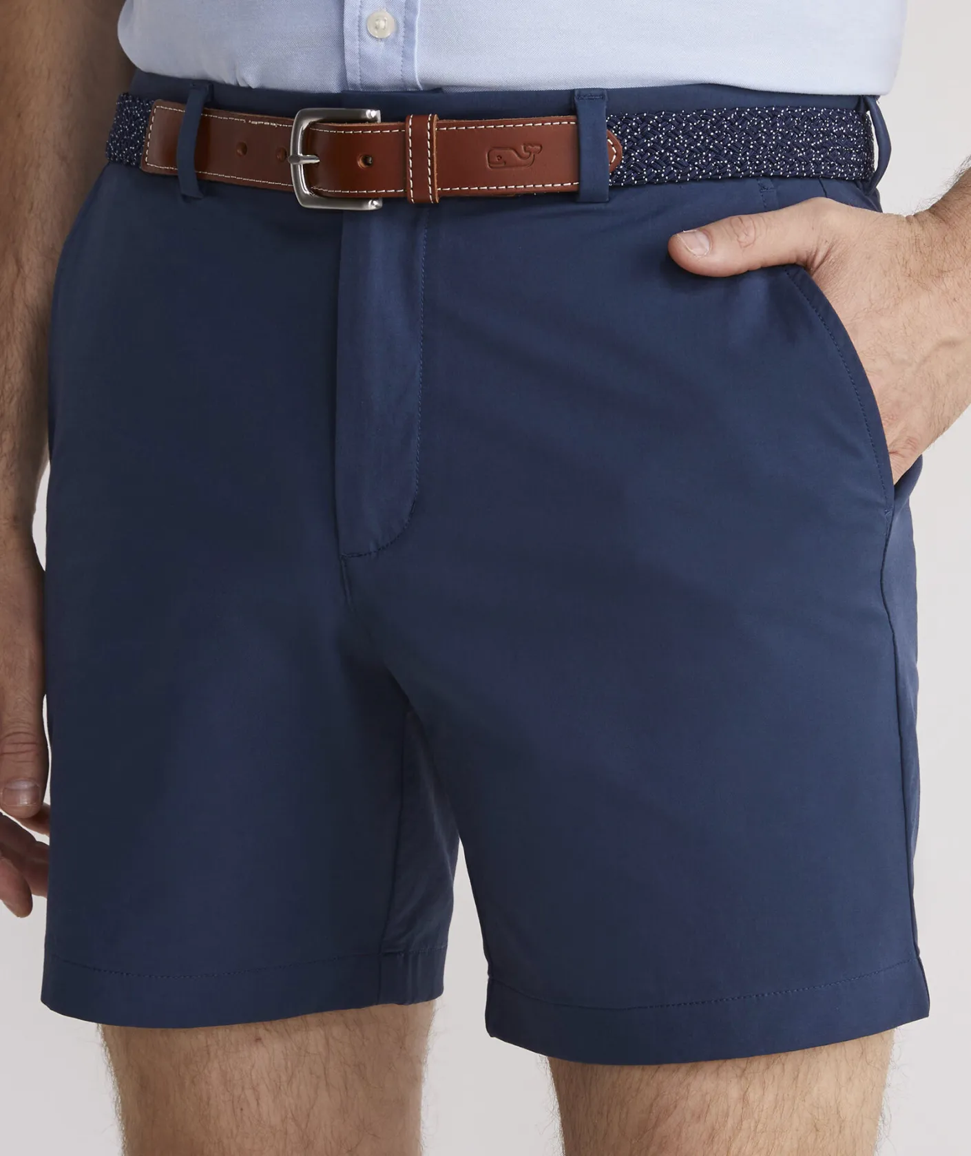 Shorts<Vineyard Vines 7 Inch On-The-Go Shorts Blue Blazer