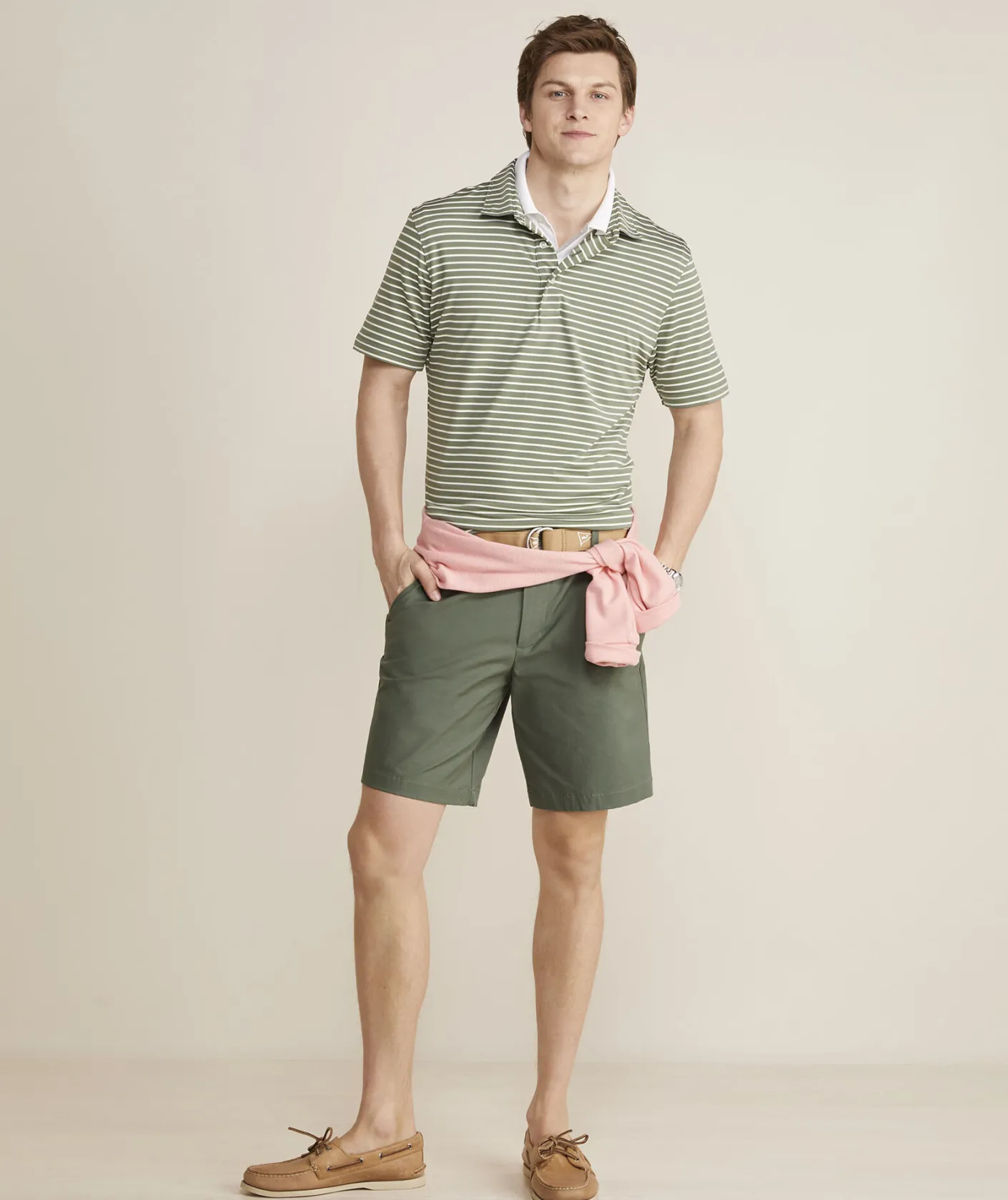 Shorts<Vineyard Vines 9 Inch On-The-Go Shorts Surplus Green