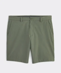 Shorts<Vineyard Vines 9 Inch On-The-Go Shorts Surplus Green