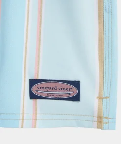 Swimwear<Vineyard Vines 5 Inch Printed Chappy Swim Trunks Wharf STP Tst Almd