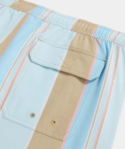 Swimwear<Vineyard Vines 5 Inch Printed Chappy Swim Trunks Wharf STP Tst Almd