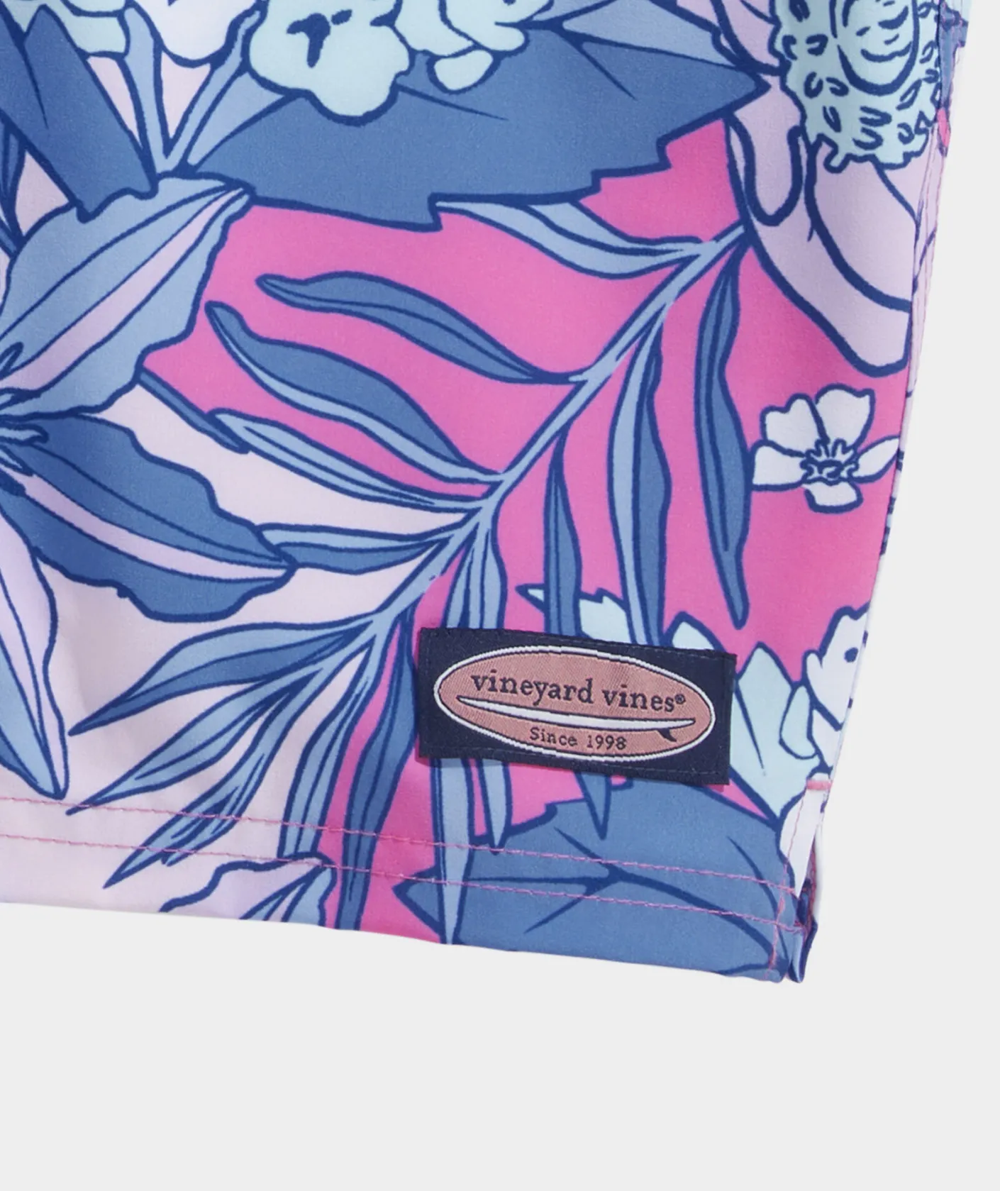 Swimwear<Vineyard Vines 7 Inch Printed Chappy Swim Trunks Paradise Punch