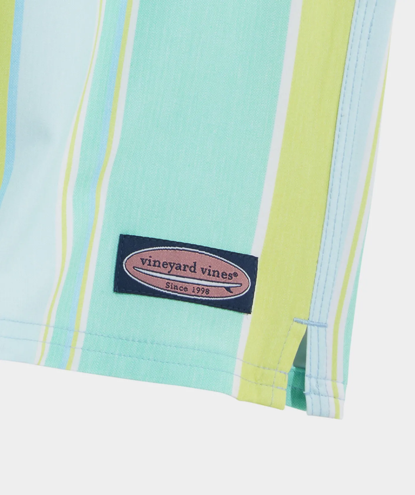 Swimwear<Vineyard Vines 7 Inch Printed Chappy Swim Trunks Wharf STP Wild Lime