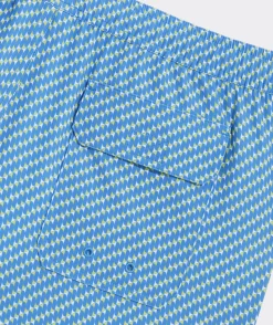 Swimwear<Vineyard Vines 7 Inch Printed Chappy Swim Trunks Tri Geo Hull Blue