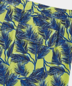 Swimwear<Vineyard Vines 7 Inch Printed Chappy Swim Trunks Pine Palms Wild Lime