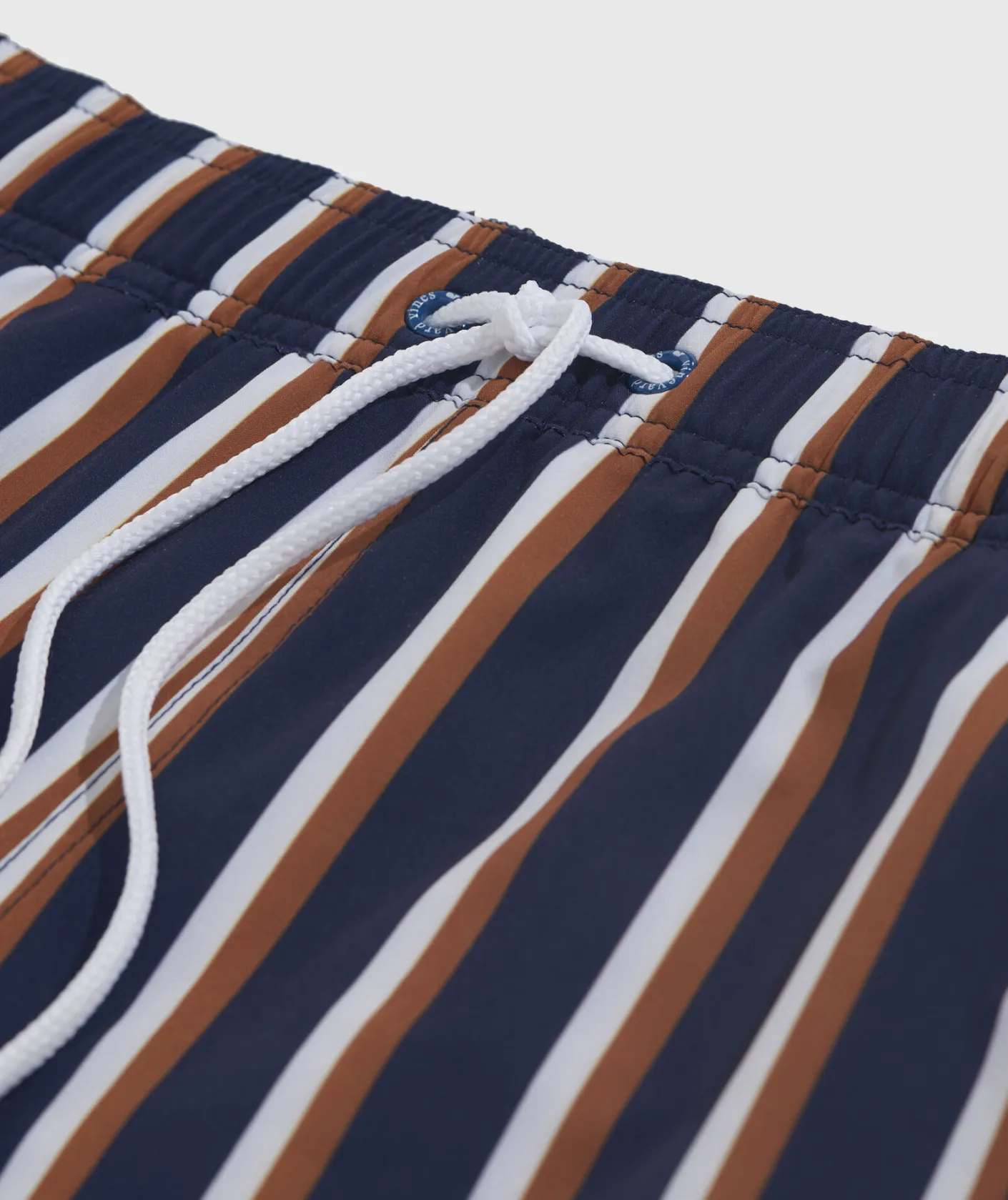 Swimwear<Vineyard Vines 7 Inch Printed Chappy Swim Trunks PrepStripe Nav/Spice