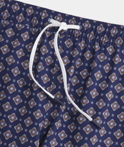 Swimwear<Vineyard Vines 7 Inch Printed Chappy Swim Trunks Foulard Naut Navy