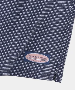 Swimwear<Vineyard Vines 7 Inch Printed Chappy Swim Trunks Sail Micro Naut Navy