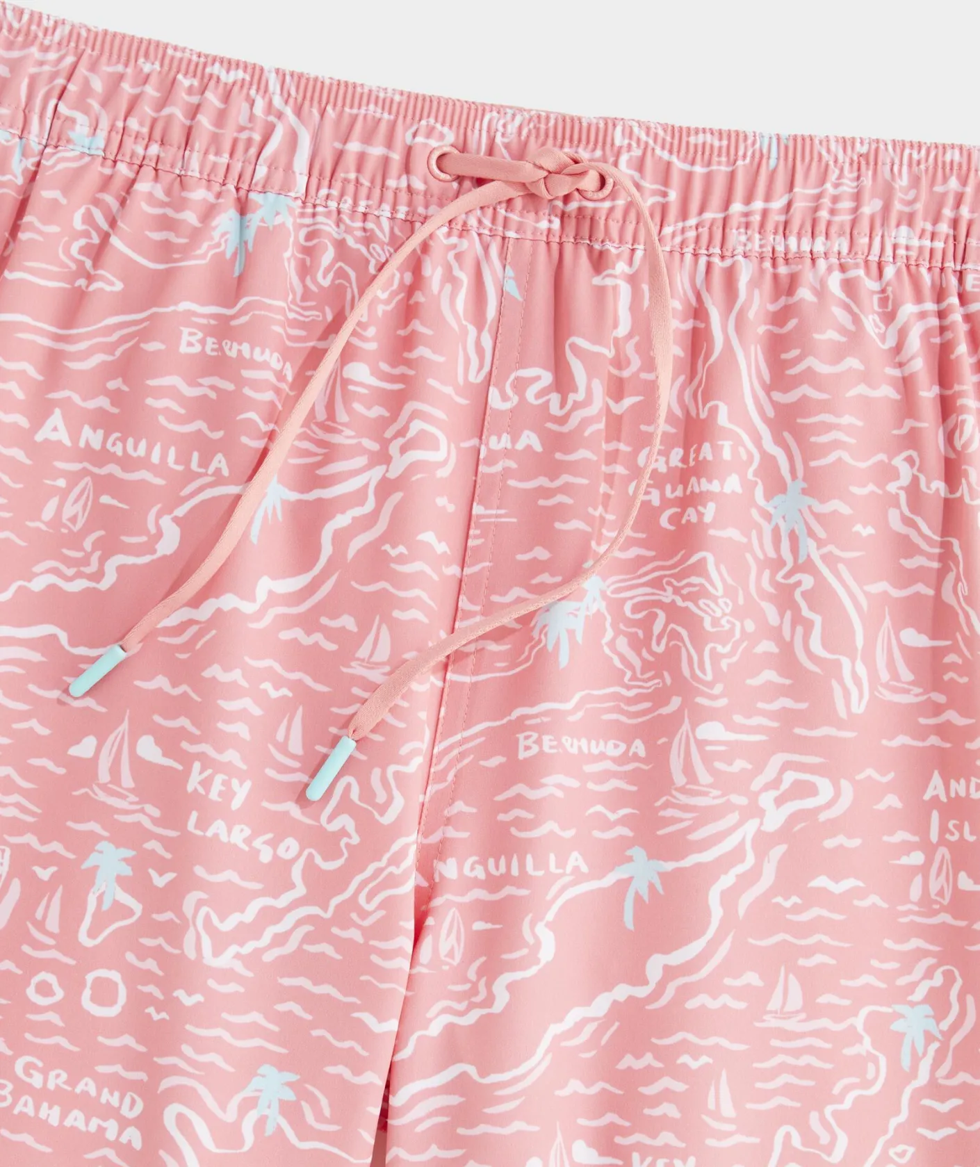Swimwear<Vineyard Vines 7 Inch Printed Chappy Swim Trunks Islnd Maps Chpy Cymn