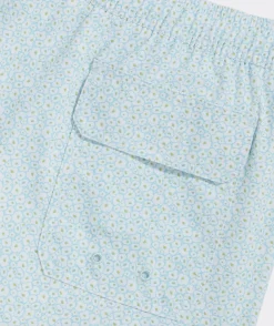 Swimwear<Vineyard Vines 7 Inch Printed Chappy Swim Trunks Micro Flrl White Cap
