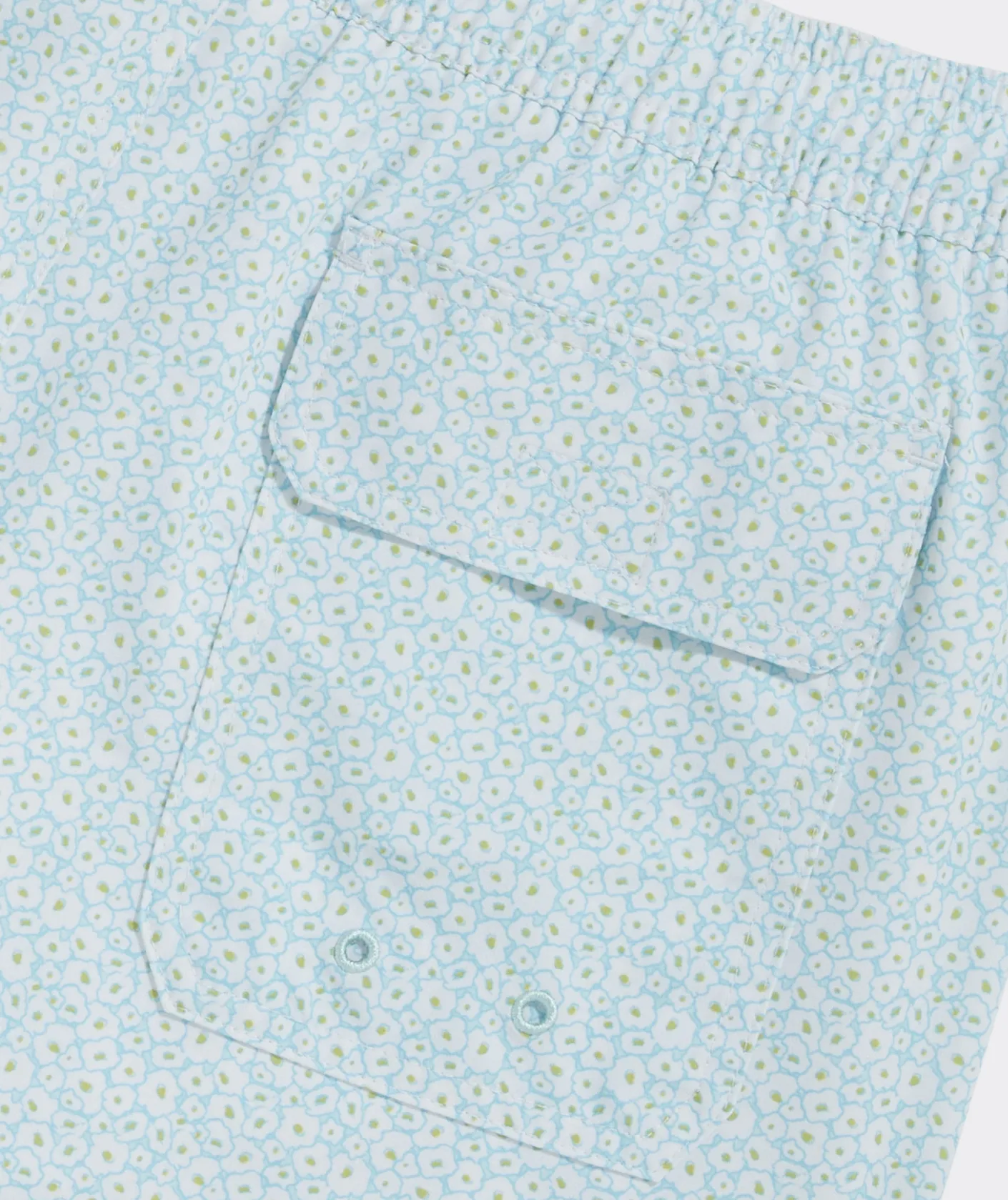 Swimwear<Vineyard Vines 7 Inch Printed Chappy Swim Trunks Micro Flrl White Cap