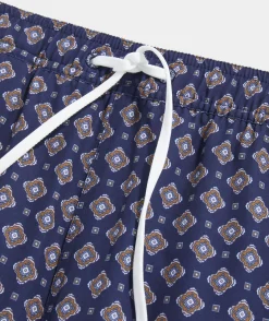 Swimwear<Vineyard Vines 5 Inch Printed Chappy Swim Trunks Foulard Naut Navy