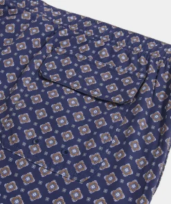 Swimwear<Vineyard Vines 5 Inch Printed Chappy Swim Trunks Foulard Naut Navy
