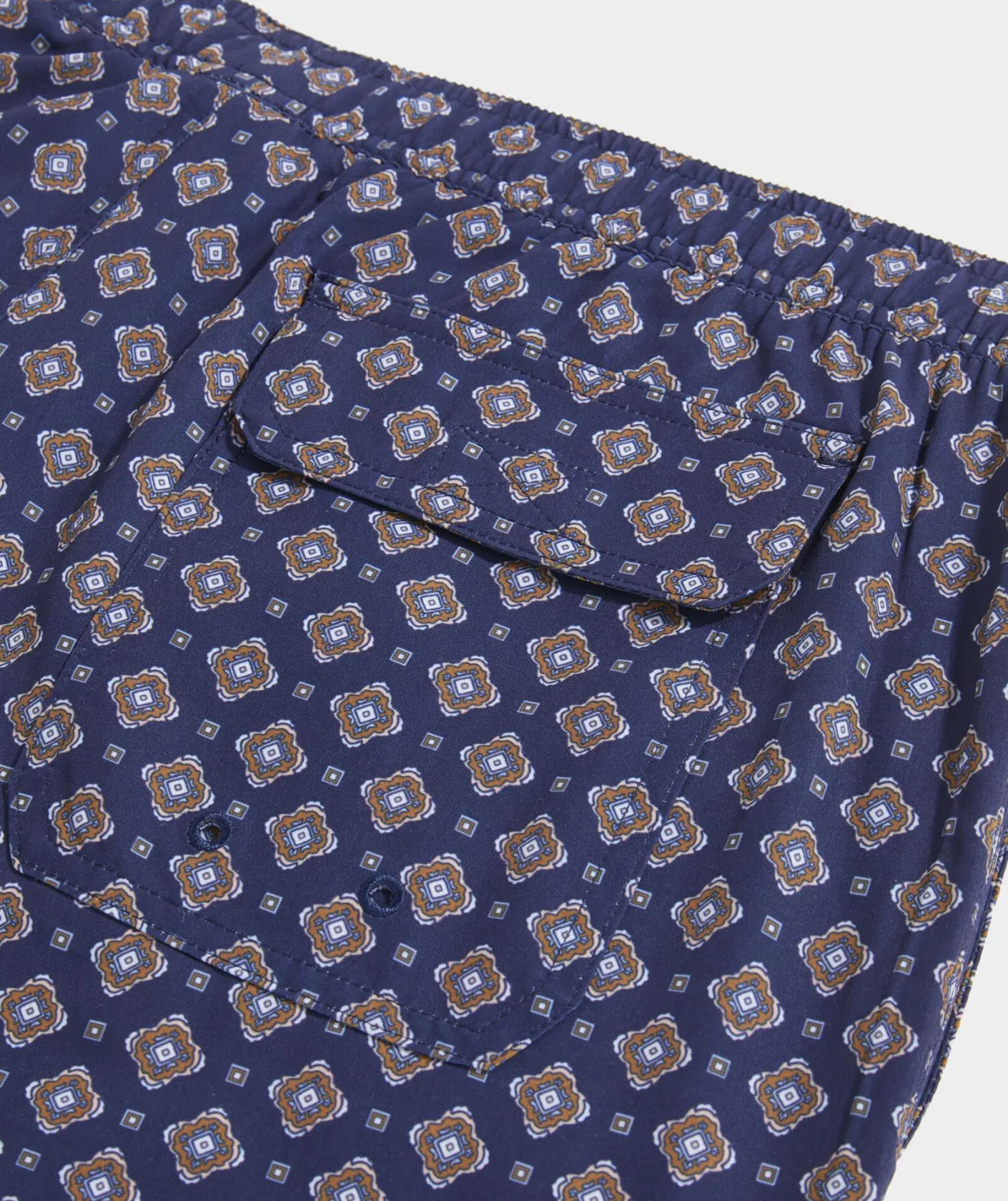 Swimwear<Vineyard Vines 5 Inch Printed Chappy Swim Trunks Foulard Naut Navy