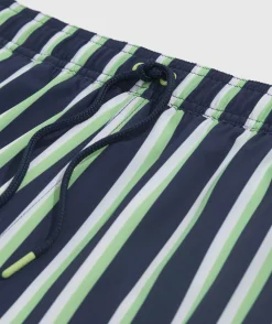 Swimwear<Vineyard Vines 7 Inch Printed Chappy Swim Trunks Prep Stripe Navy