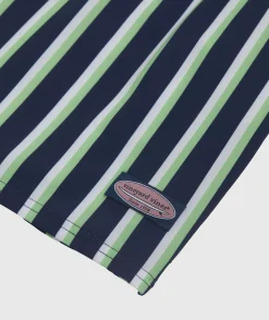 Swimwear<Vineyard Vines 7 Inch Printed Chappy Swim Trunks Prep Stripe Navy