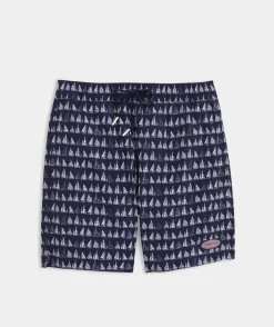 Swimwear<Vineyard Vines 5 Inch Printed Chappy Swim Trunks Boat Parade Naut Nav