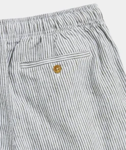 Shorts<Vineyard Vines 7 Inch Pull-On Linen Shorts Cypress STP