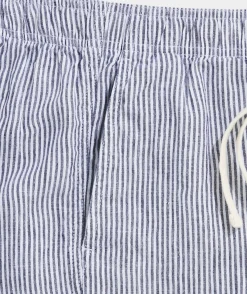 Shorts<Vineyard Vines 7 Inch Pull-On Linen Shorts Nautical Navy STP
