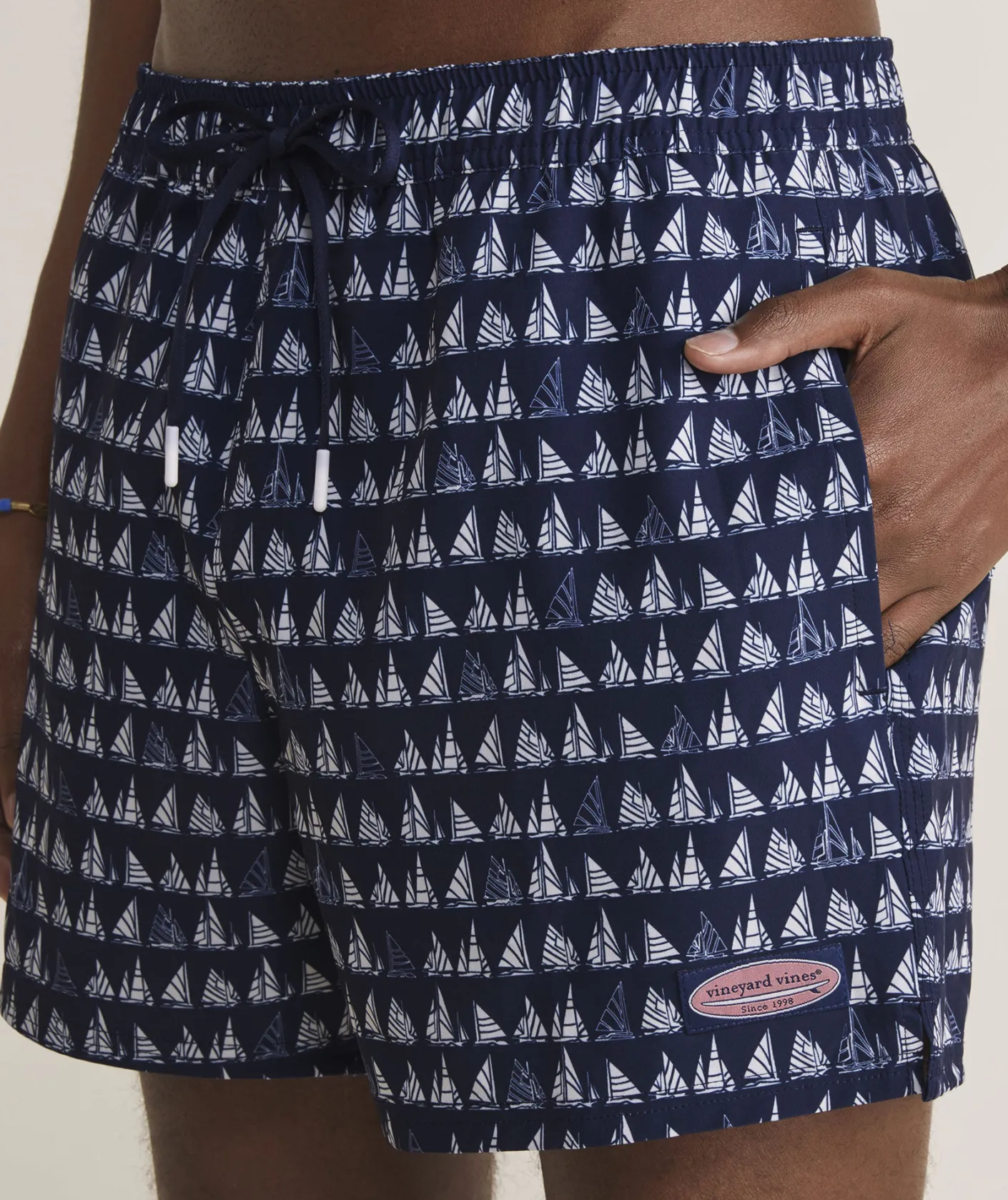 Mens<Vineyard Vines 7 Inch Solid Chappy Swim Trunks Papaya Punch
