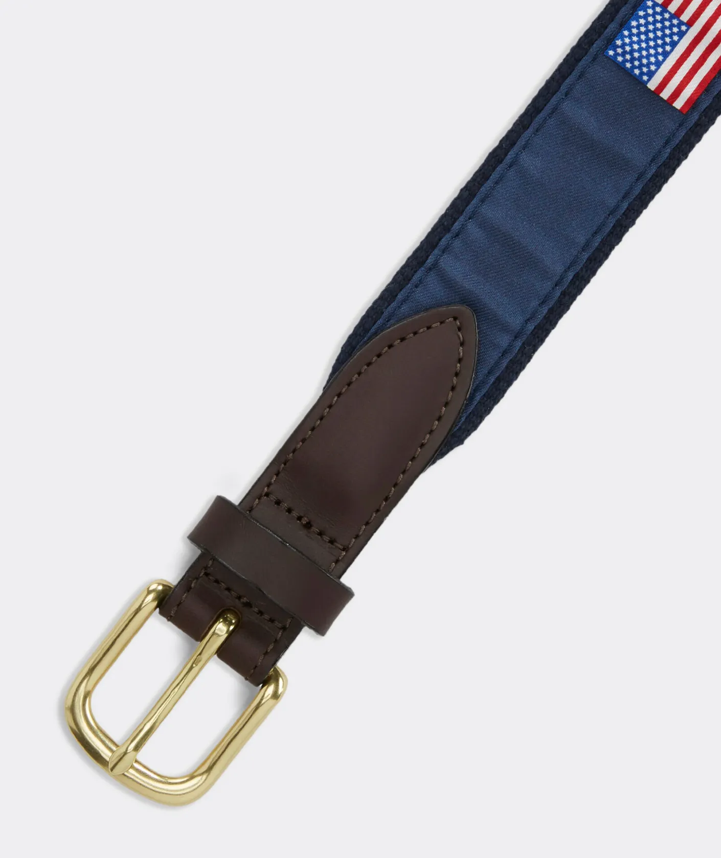 Belts<Vineyard Vines American Flags Canvas Club Belt Navy