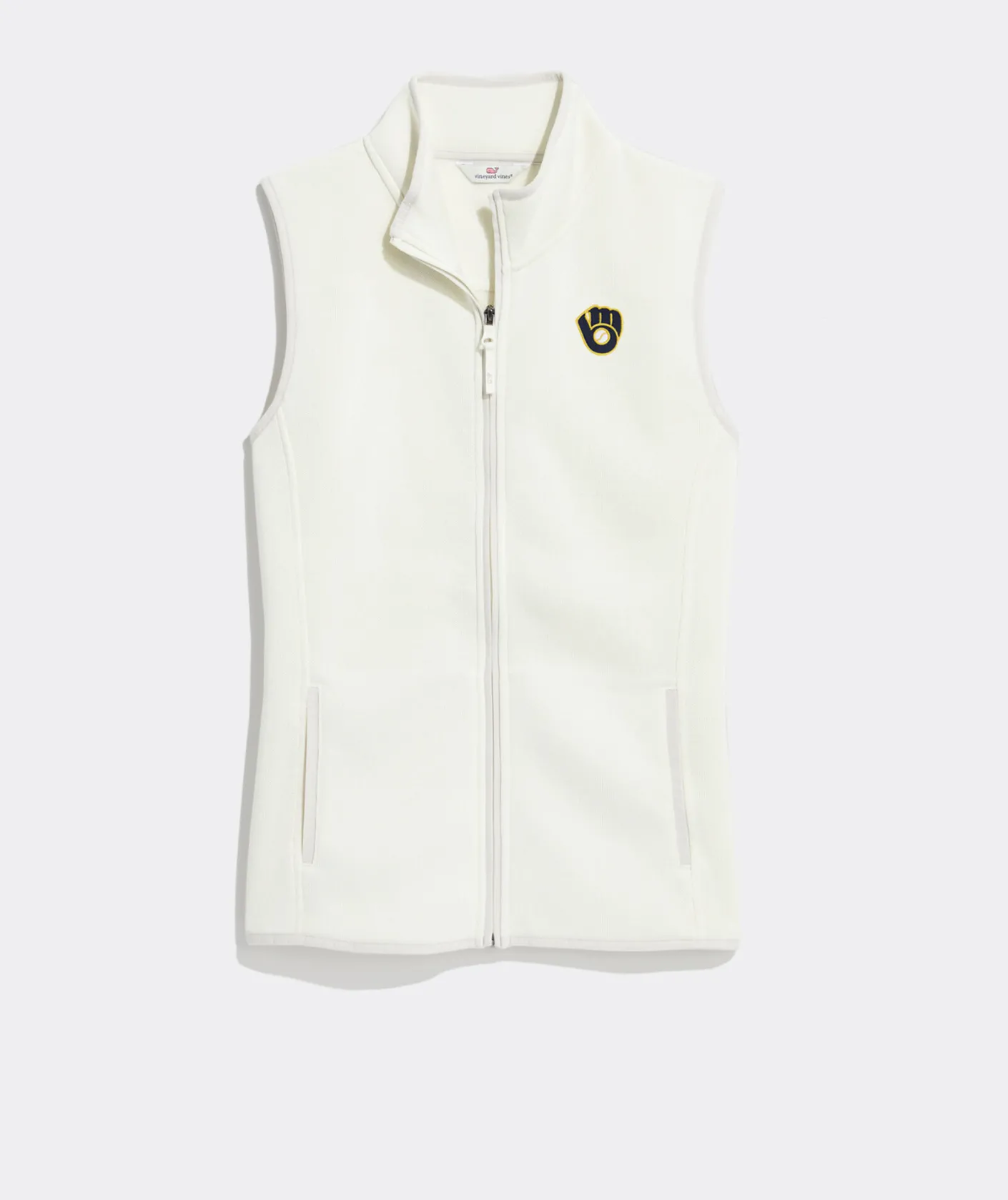 Atlanta Braves<Vineyard Vines Atlanta Braves Saltwater Quarter-Zip Granite