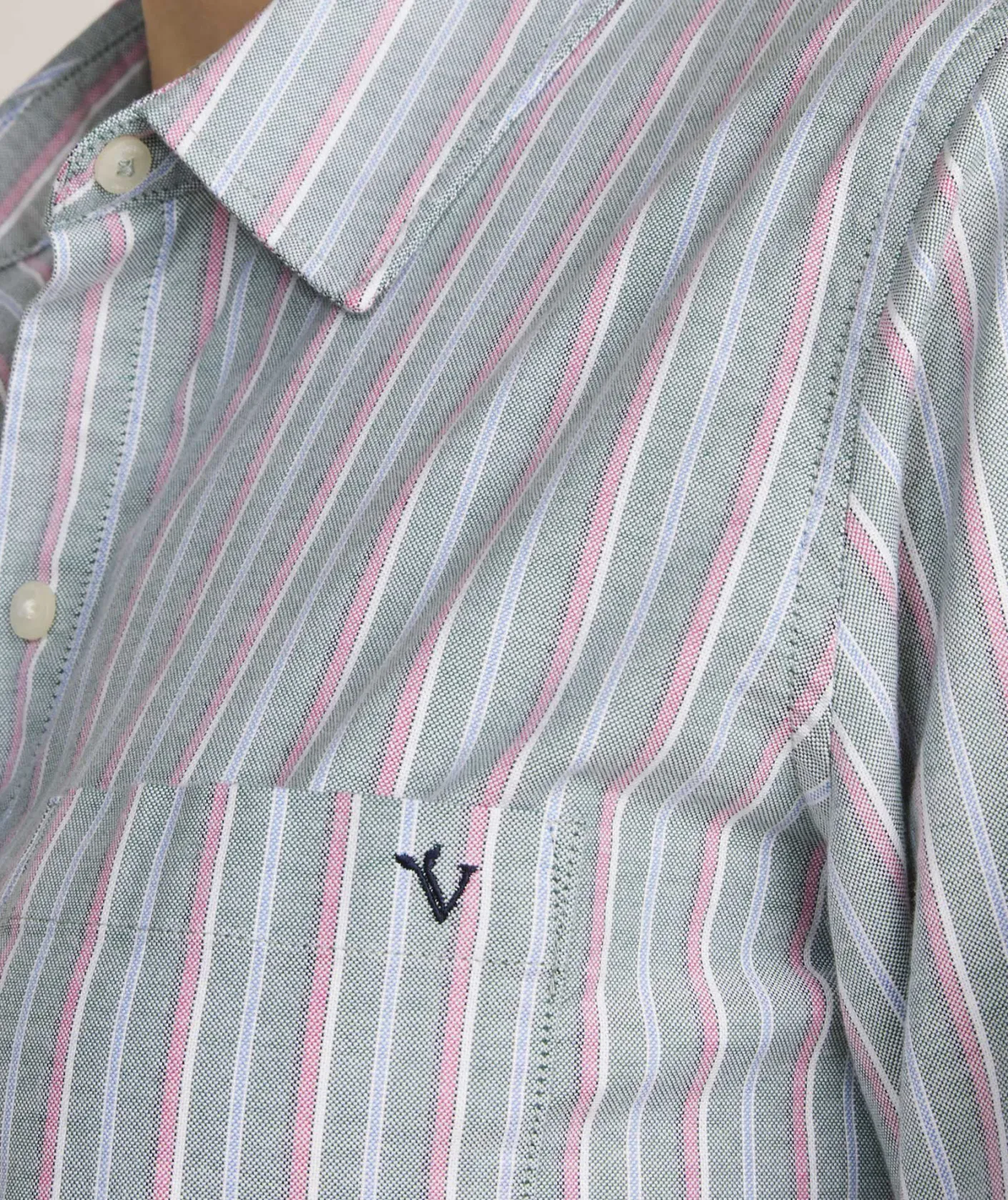 Shirts & Tops<Vineyard Vines Bayview Oxford Button-Down Stripe - Turf Green