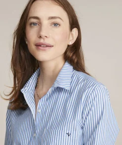 Shirts & Tops<Vineyard Vines Bayview Poplin Button-Down Feeder - Hull Blue