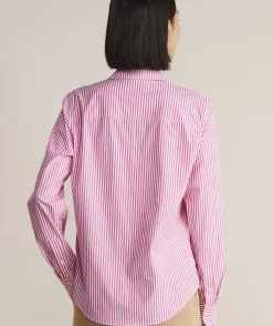 Shirts & Tops<Vineyard Vines Bayview Poplin Button-Down Rhododendron/White