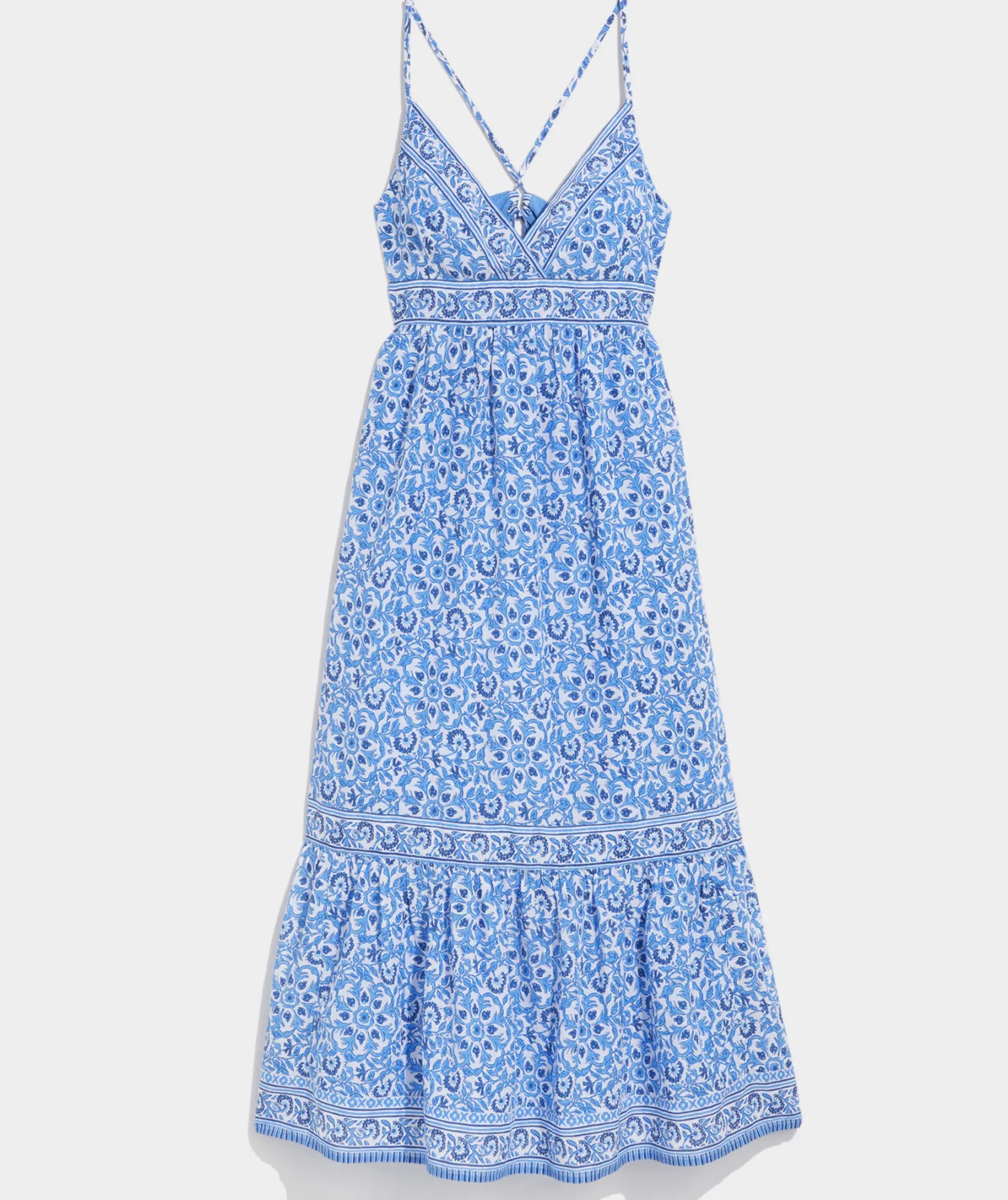 Dresses & Skirts<Vineyard Vines Blue Katama Tile Sconset Maxi Dress Katama Tile - Blue