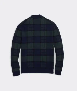 Sweaters<Vineyard Vines Boathouse Blackwatch Quarter-Zip Charleston Green