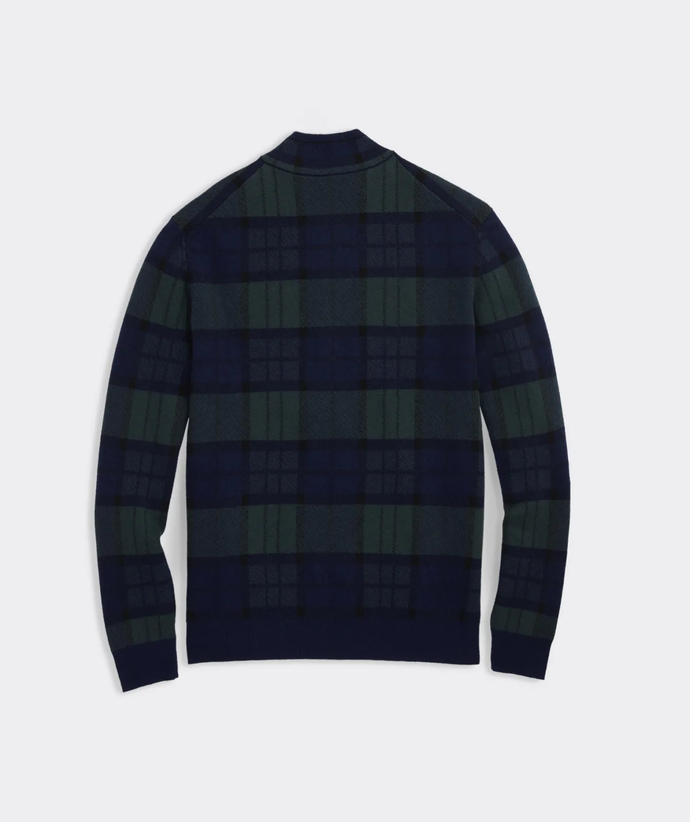 Sweaters<Vineyard Vines Boathouse Blackwatch Quarter-Zip Charleston Green