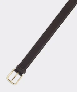 Belts<Vineyard Vines Boathouse Leather Belt Log Cabin