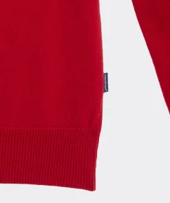 Quarter-Zips<Vineyard Vines Boathouse Tipped Quarter-Zip Red Velvet