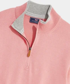 Quarter-Zips<Vineyard Vines Boathouse Tipped Quarter-Zip Cayman