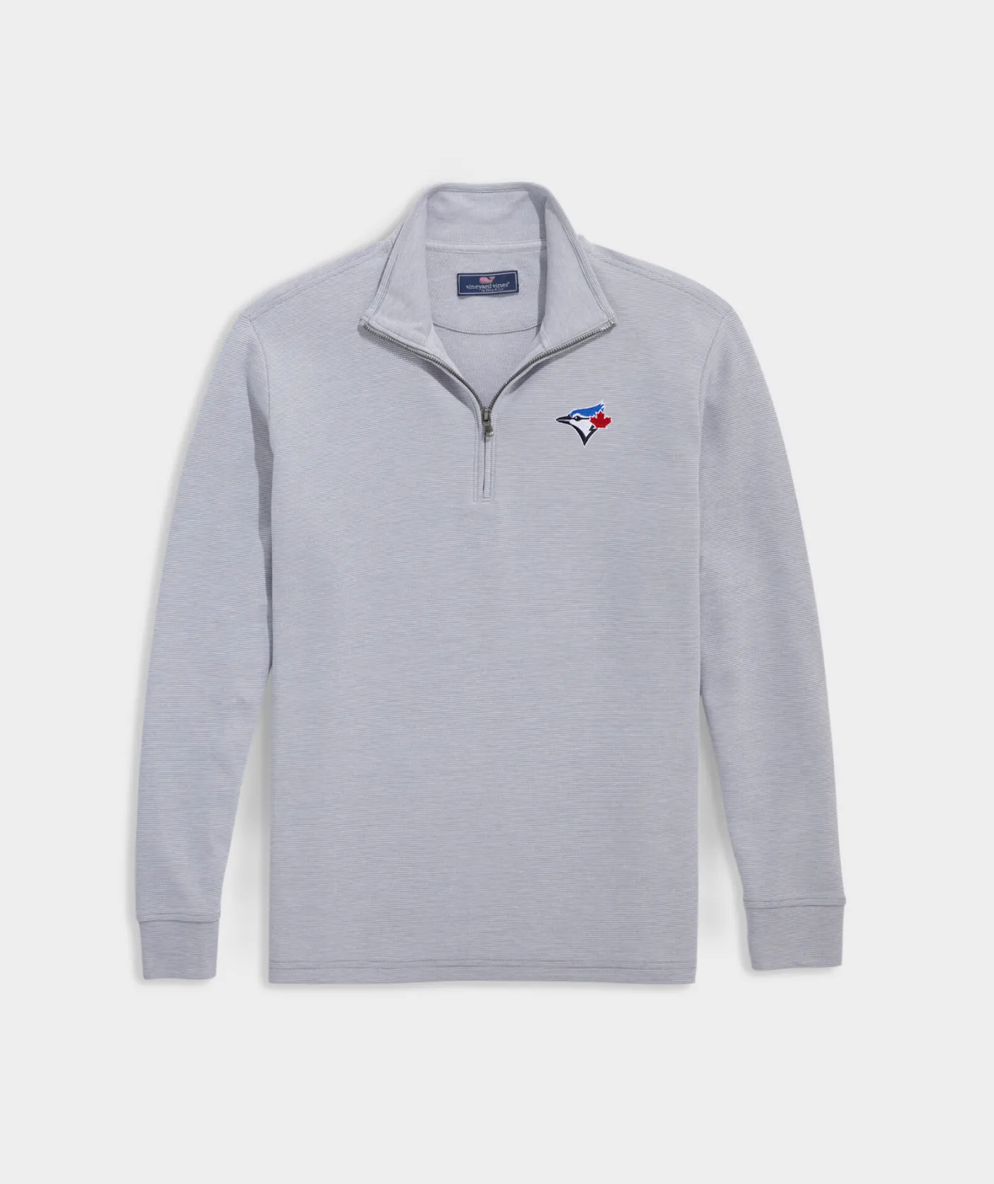 Boston Red Sox<Vineyard Vines Boston Red Sox Mountain Sweater Fleece Vest Grey Heather