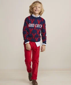 Sweaters<Vineyard Vines Boys’ Cotton Cashmere Cable Crewneck Sweater Light Gray Heather