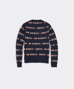 Sweaters<Vineyard Vines Boys’ Cotton Cashmere Cable Crewneck Sweater Island Paradise