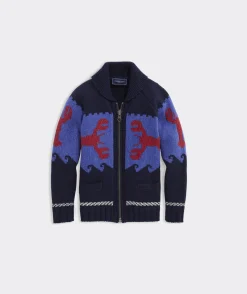 Sweaters<Vineyard Vines Boys’ Cotton Cashmere Cable Crewneck Sweater Cocktail Sauce